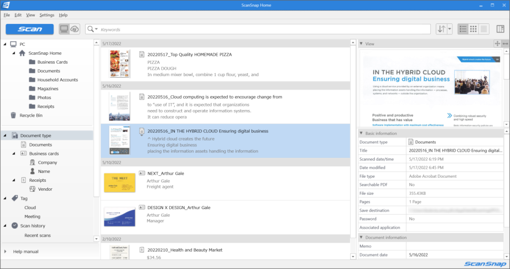 scansnap for pc - SCANSERV